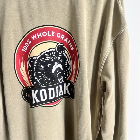 Kodiak Park City Utah Crew Sweatshirt Independent Trading Size XL Green Pullover - Picture 5 of 5